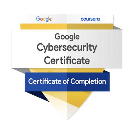 Google Cybersecurity Certificate badge